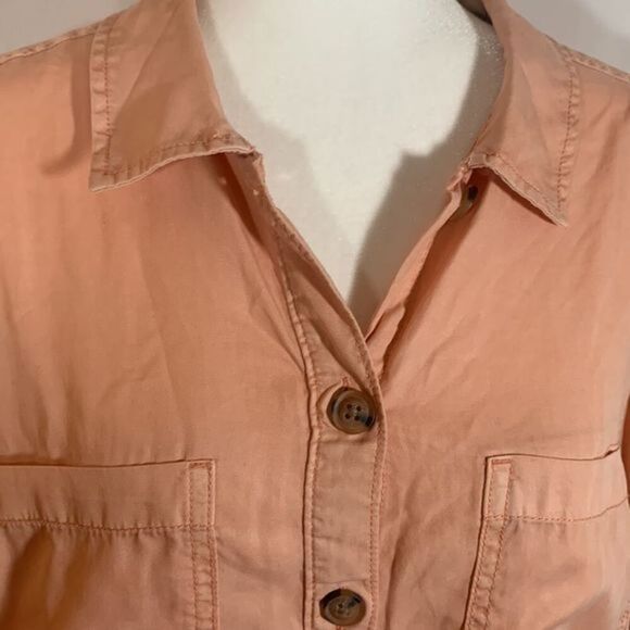 Love & Legend Pink Button Down Top/Blouse NWT - Picture 2 of 9